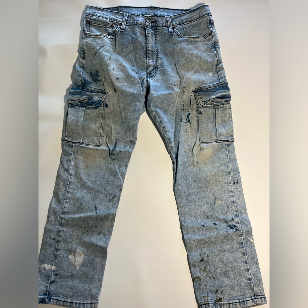 Levi's 541 Light Blue Cargo Jeans with Utility Pockets #067